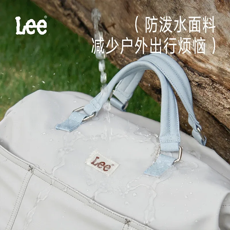 sac de voyage rose grande capacité lee pour femme avec compartiment à chaussures, sac de week-end, sac de sport, sac de fitness, sac de gym, sac de loisirs pour femme