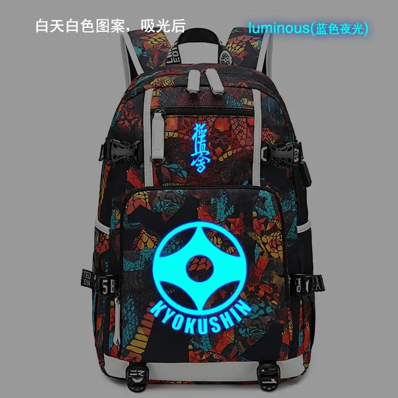 kyokushin-sac à dos de karaté, cartable wukong, oxford fashion, sacoche décontractée à fermeture éclair pour ordinateur portable, étudiant, anime, nouvelle collection
