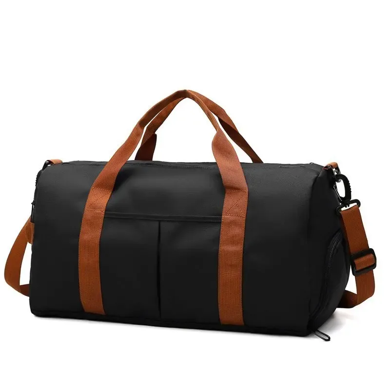 2025 nouveau sac de fitness mode sac à bagages hommes décontracté grande capacité sport sac à main voyage stockage bagages sac simple sac à fermeture éclair