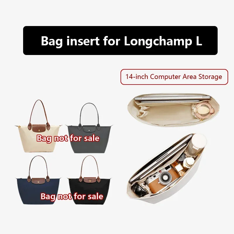 insert de sac pour ordinateur portable longchamp, organisateur de sac, support de sac léger, accessoires de sac en papier dupont