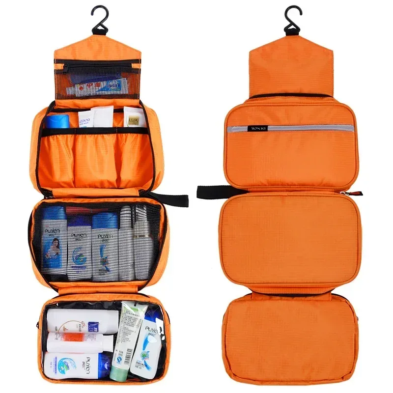 trousse de toilette suspendue pour hommes, grands sacs à cosmétiques imperméables, organisateur de voyage, articles de toilette pour dames, maquillage, toilettes, kit de salle de bain pliable