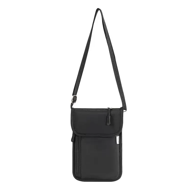 sac de rangement étanche pour documents de voyage, porte-cartes, passeport, portefeuille de cou, pochette pour argent, documents et cartes