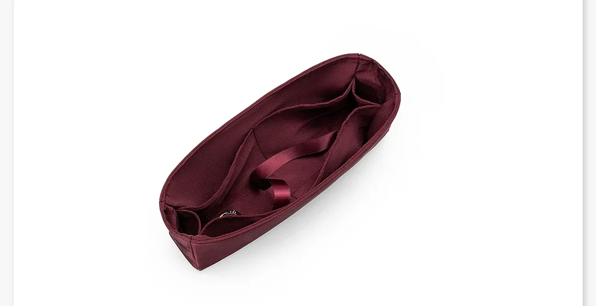 organisateur de sac pour chanel, sac à rabat classique, rangement en acétate satin, sac à cosmétiques, doublure, support de sac intérieur