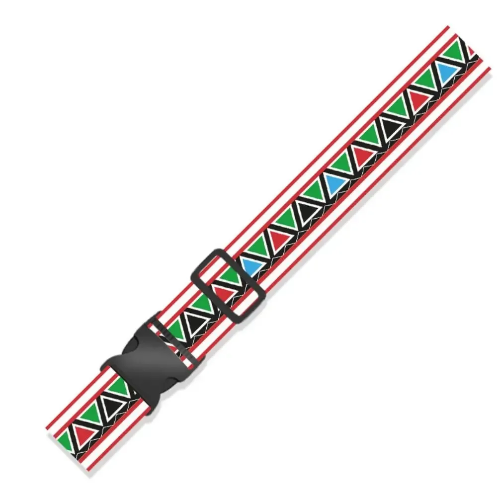 ceintures de bagages multicolores 5x180cm, sangle de rangement de bagages de style ethnique, fournitures de voyage, renforce les accessoires de valise de voyage