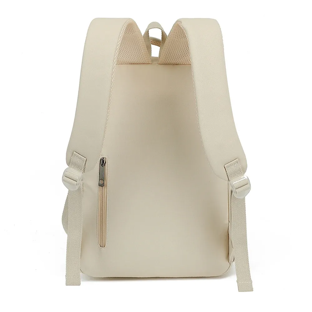 sac à dos en toile imperméable pour étudiants, sac de nettoyage solide pour hommes et femmes, sacs à dos de voyage simples, sacs pour ordinateur portable de 16 pouces, école, garçon, fille