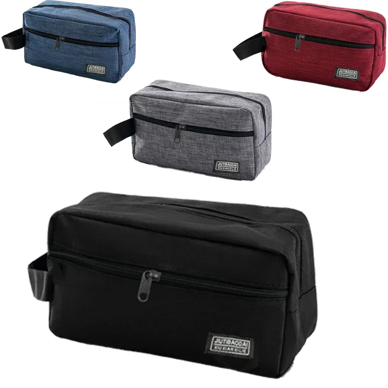 Sac de rangement portable de grande capacité pour le maquillage et les articles de toilette des hommes et des femmes ; Trousse de toilette de voyage multifonctionnelle
