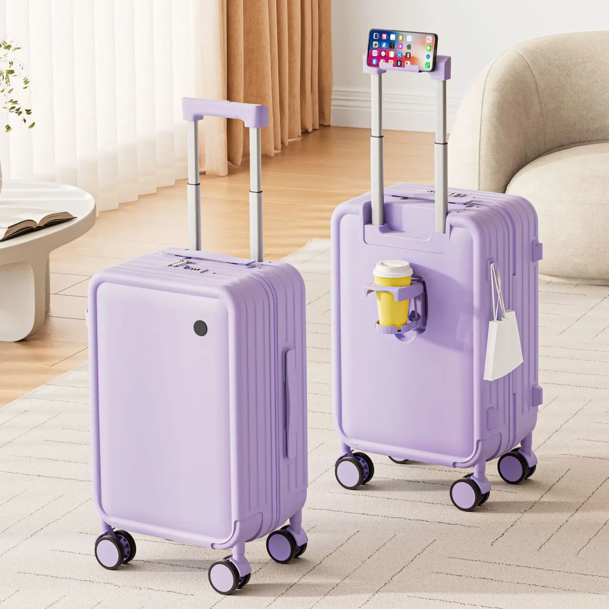 20/24 pouces chariot sac à bagages Anti-chute grand sac de voyage avec roues PC combinaison serrure valise pour roues 360