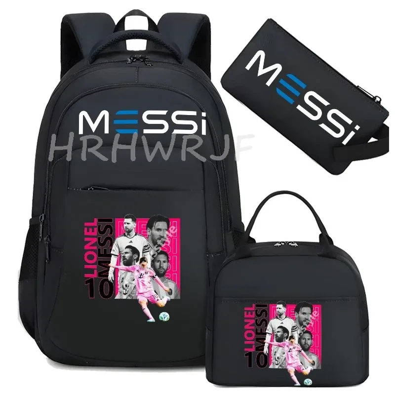 sac à dos de football messi, camouflage, pour garçons et filles, sac de voyage multifonctionnel, grande capacité, sac d'école pour femmes et hommes, sac à dos pour ordinateur portable usb, mochilas