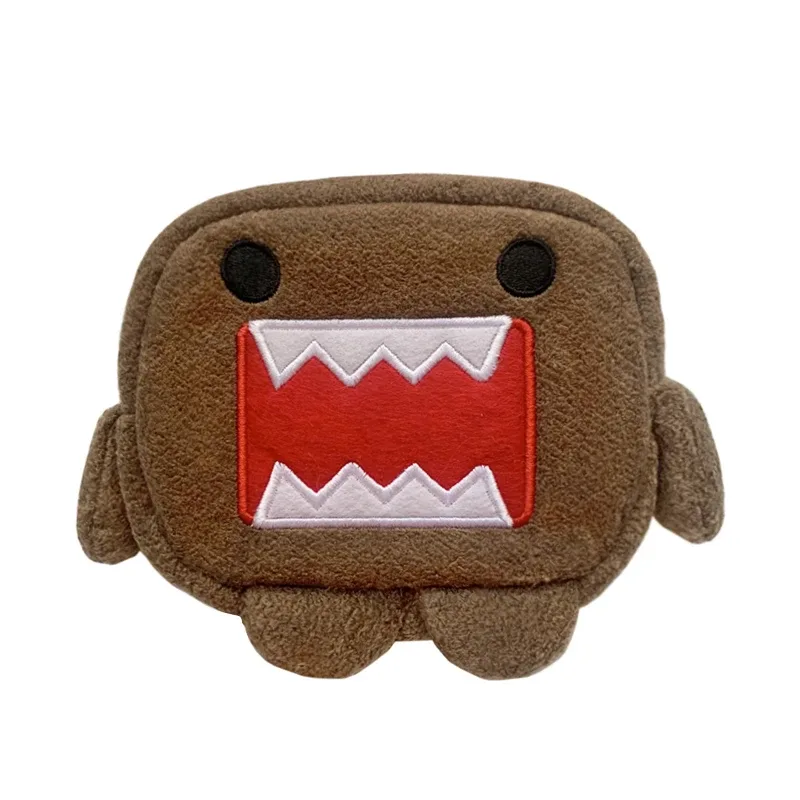 domo kun – sac de rangement multiple en peluche, pochette de rangement de maquillage, porte-monnaie mignon kawaii, portefeuille, sacs à cosmétiques, trousse de maquillage de beauté