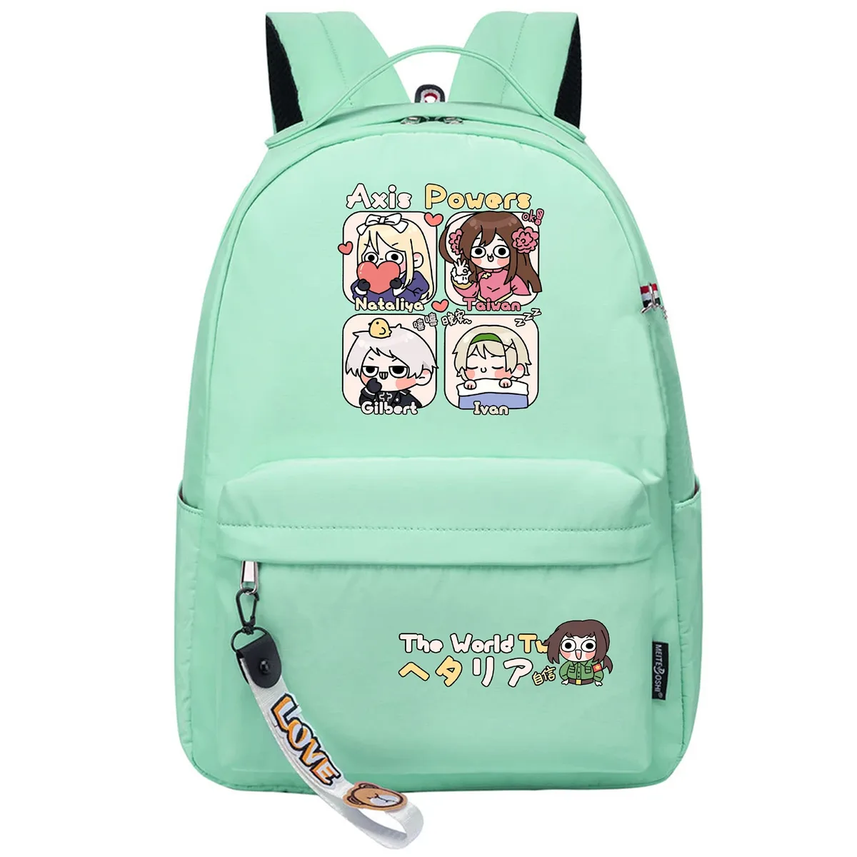 hetalia axis powers dessin animé sac à dos filles sacs d'école anime bookbags kawaii garçons voyage sac à dos mignon sac à dos sac à dos décontracté