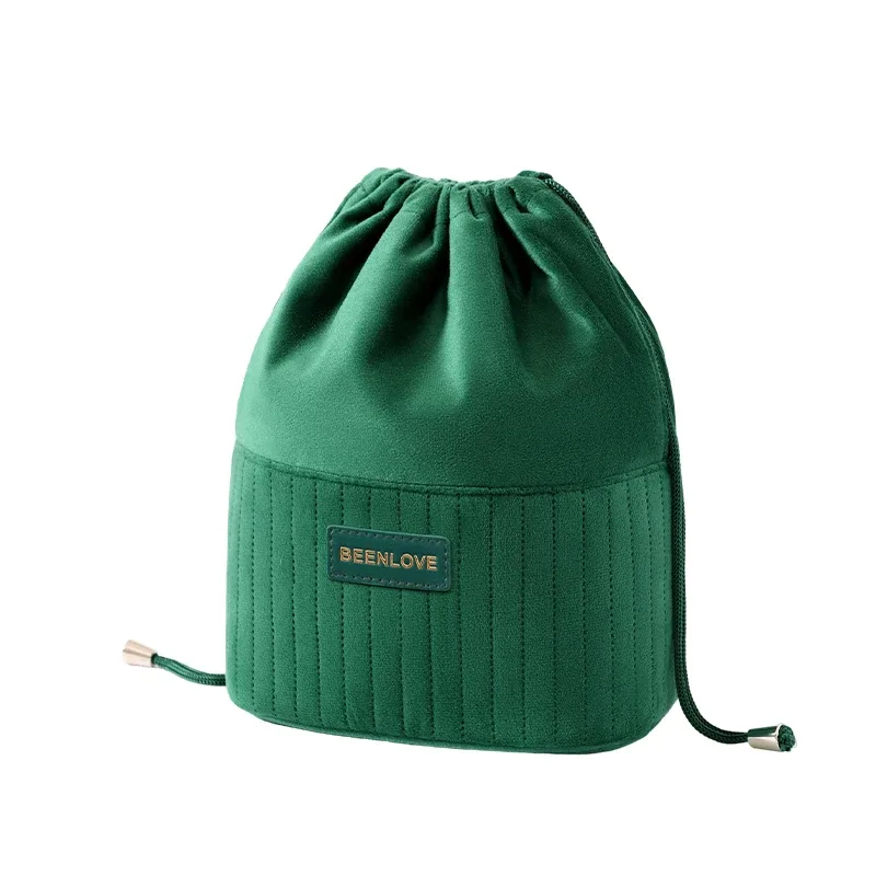 grande trousse de toilette en velours, portable, multifonctionnelle, pour le voyage, organiseur de maquillage, sac de rangement élégant pour un usage quotidien