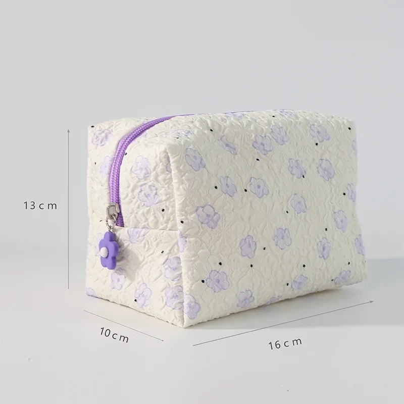 sac de maquillage moelleux à motif bulles - sac de rangement cosmétique portable de grande capacité - sac organisateur de maquillage multifonctionnel