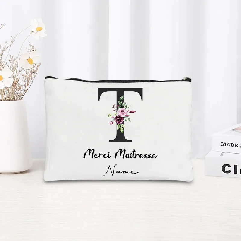 sac de maquillage personnalisé pour femmes, tendance blanche, vente chaude, pour mariage en plein air, fête d'enterrement de vie de célibataire, voyage, pochette de rangement pour rouge à lèvres