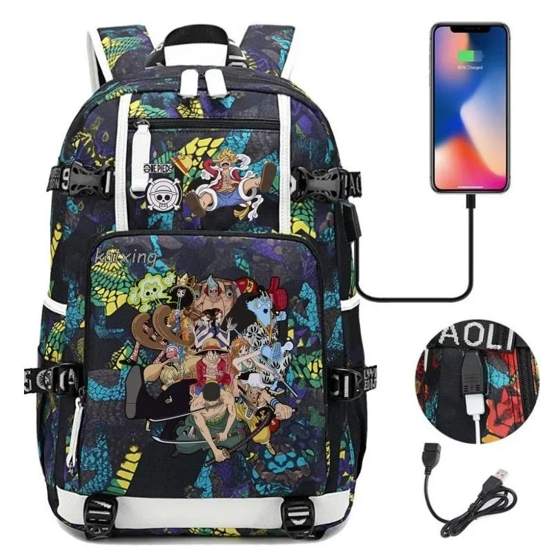 sac à dos brave one piece imprimé, sac à dos camouflage, sac à dos de grande capacité, sac de voyage, sacs d'école décontractés pour adolescents, pour cadeau