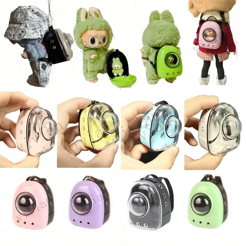 Simulation Mini chat de compagnie espace sac à dos scène bijoux poupée accessoires bricolage poupée jouets maison de poupée pour labubu tenues 1:12