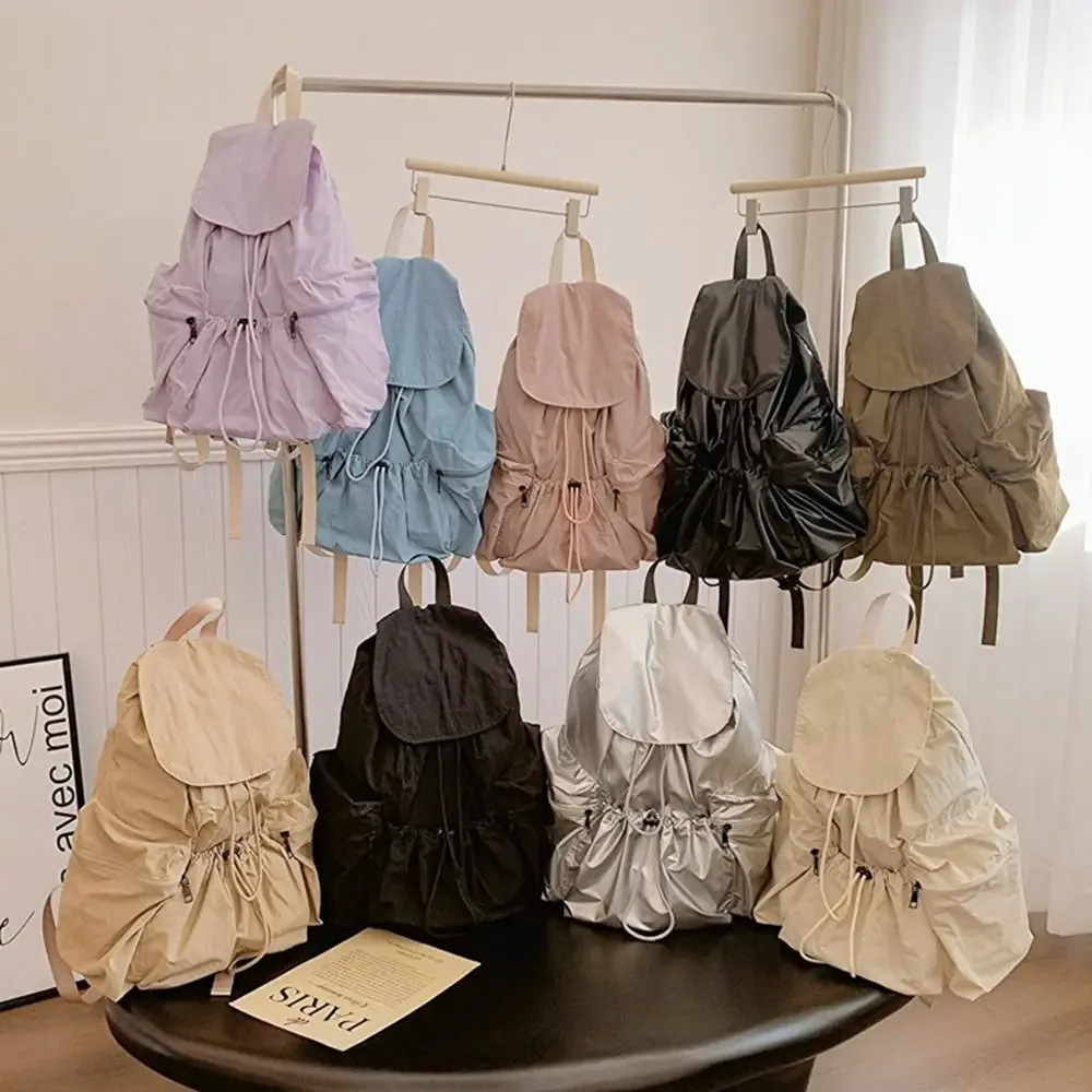 sac à dos wstring de proximité de style coréen, sac en nylon souple léger, sac fourre-tout solide pour documents, sac initié, employé de bureau, possède un design de niche, mignon