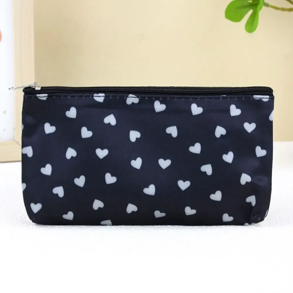 trousse de maquillage à motif de cœur, boîte de rangement de cosmétiques multifonctionnelle de grande capacité, organisateur de rangement professionnel peu encombrant