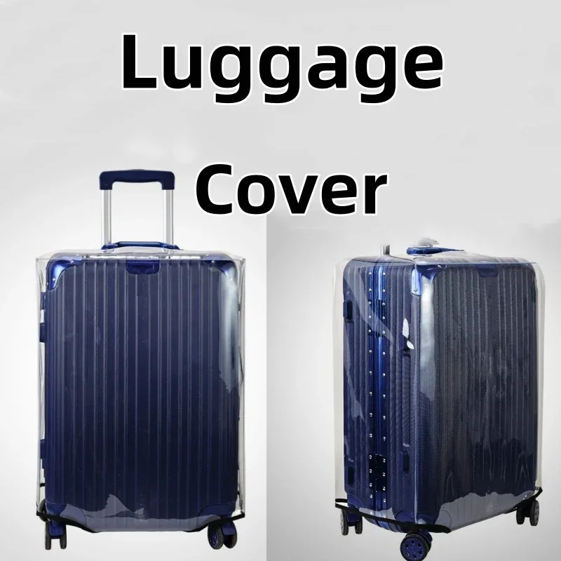 housse de protection pour bagages entièrement transparente, étanche à la poussière, durable, accessoires de voyage, étui en pvc, nouvelle collection