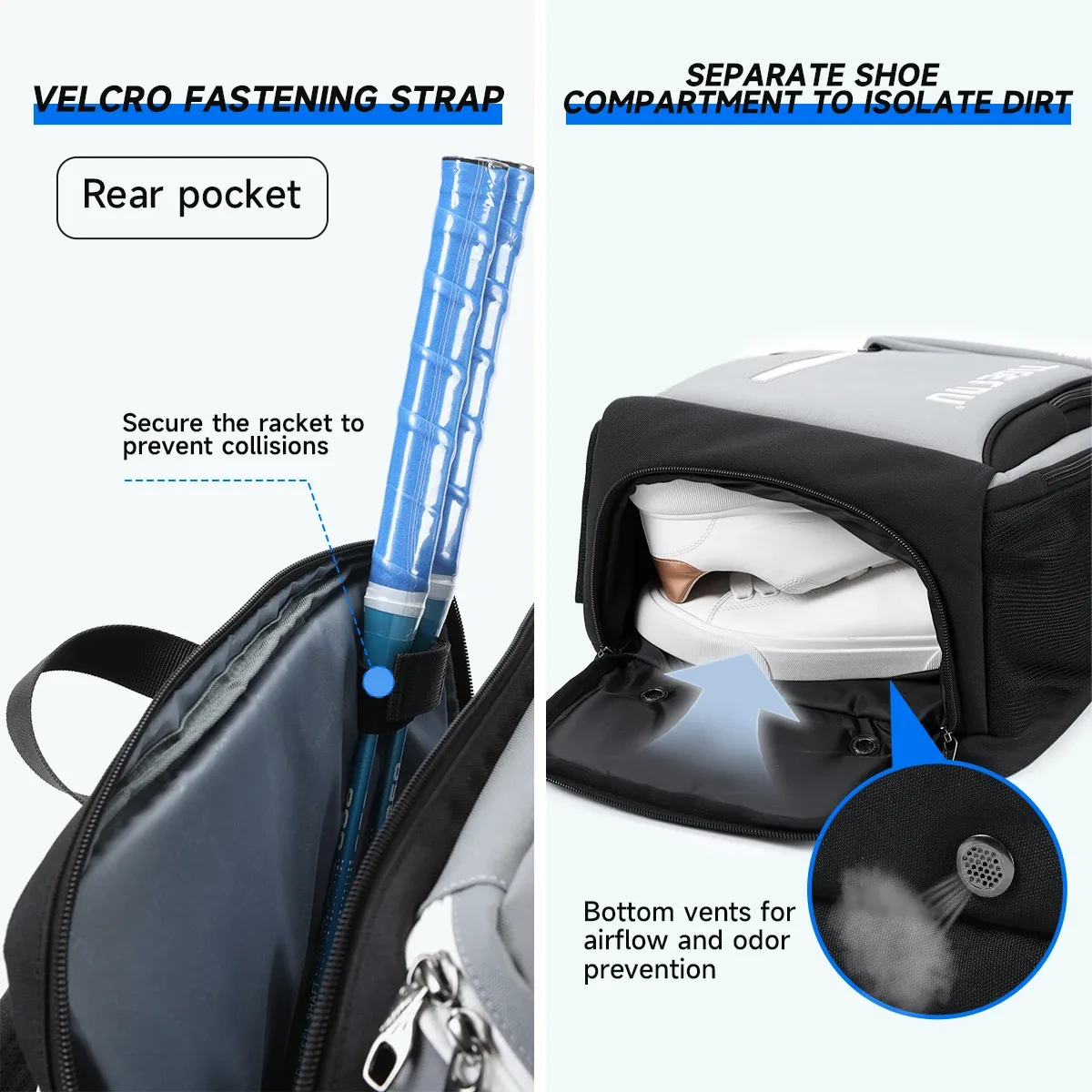 sac à dos de sport tigernu pour hommes, sacs de sport de plein air pour le badminton, sac à dos décontracté pour hommes pour les voyages, sacs d'école, sac à dos de randonnée