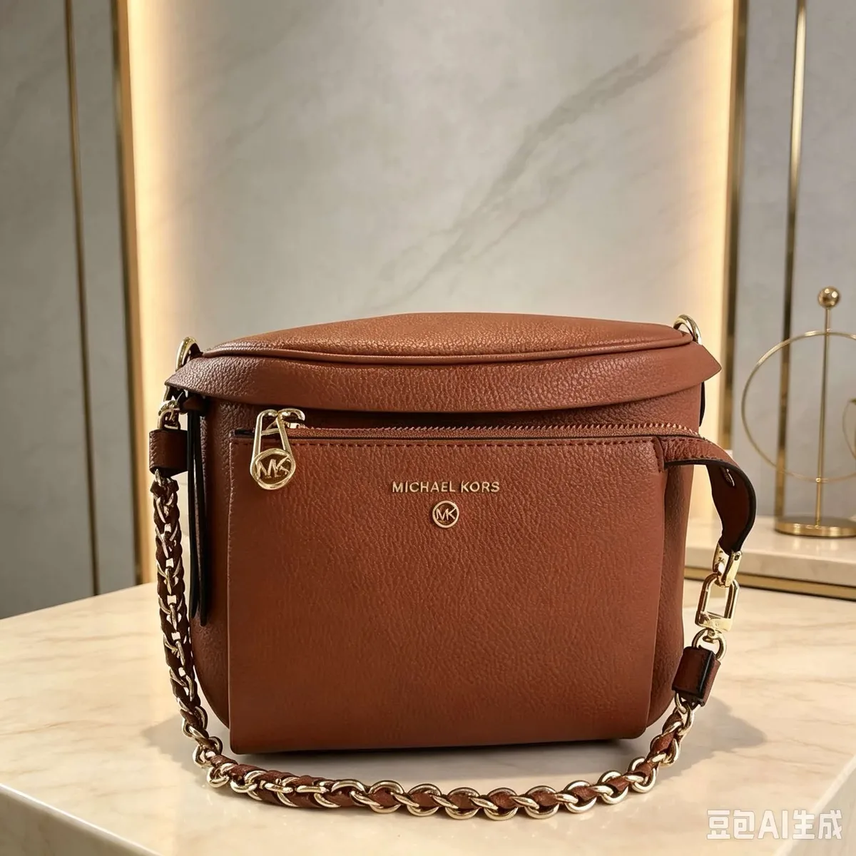sac à dos à bandoulière classique décontracté michael kors neuf, sac de voyage multifonction à chaîne de haute qualité pour femmes mk.