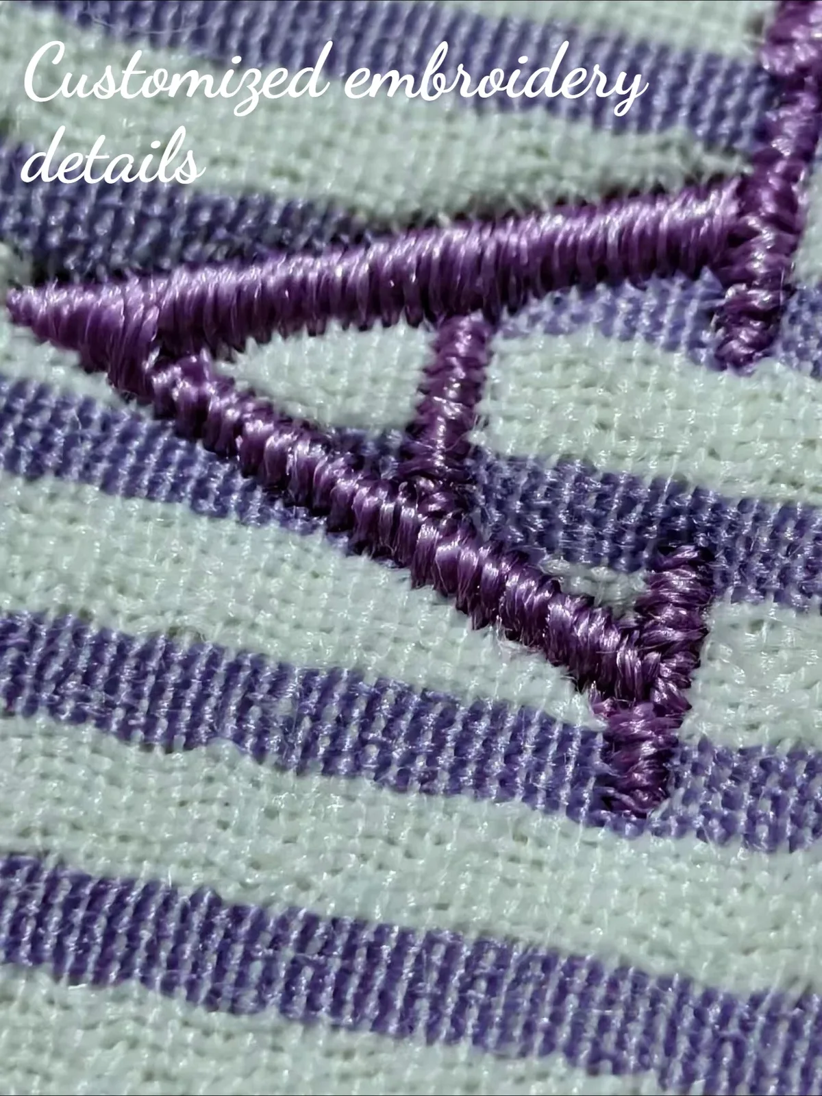 pochette cosmétique rayée personnalisée avec broderie de texte sur mesure, sac de voyage portable pour le rangement de maquillage et de soins de la peau diy