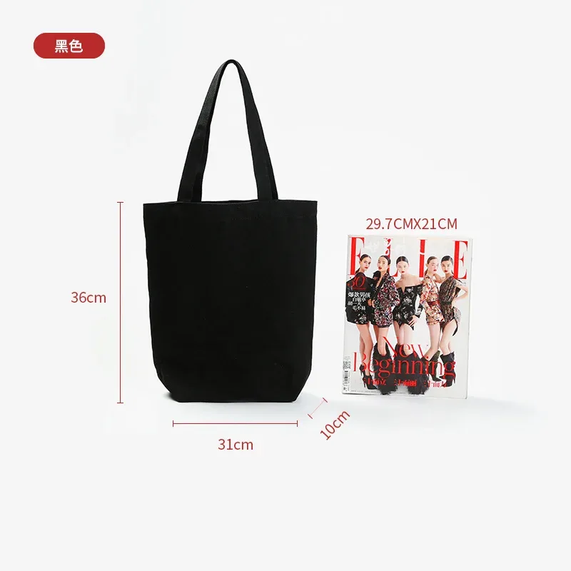 vente en gros de 50 pièces/lot de sacs fourre-tout en toile de coton personnalisés avec logo, sacs d'épicerie réutilisables