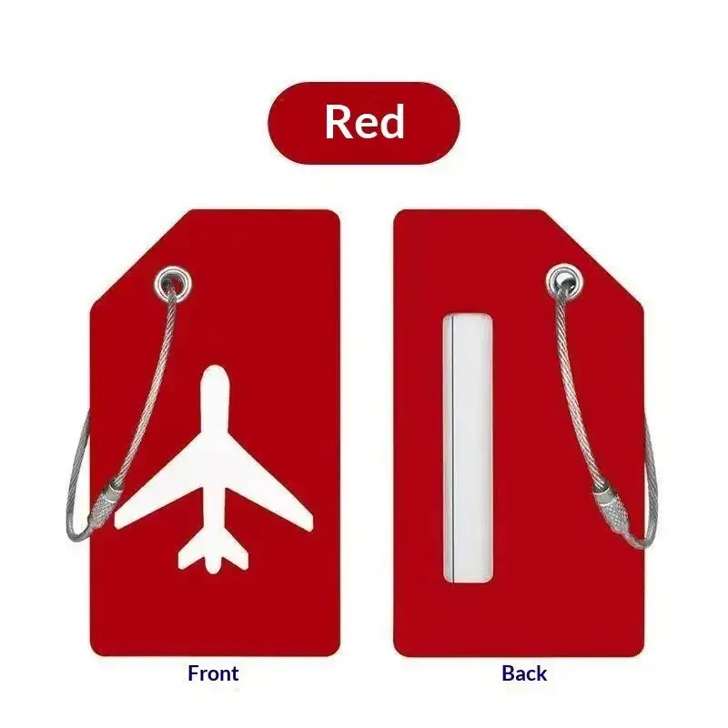 étiquette de bagage en silicone souple, 7 couleurs en option, étiquette nominative pour carte d'embarquement, pour femmes et hommes, utilisation en voyage, 1 pièce