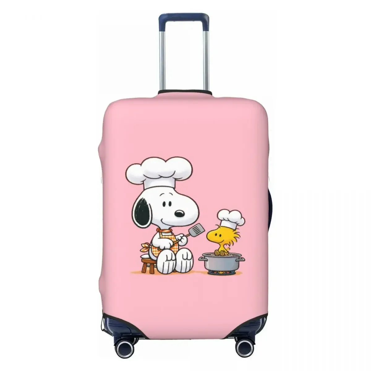 housse de bagage imprimée chiens mignons de qualité supérieure, haute élasticité, 18-32 pouces, résistante à la poussière, anti-rayures, lavable, pour voyage