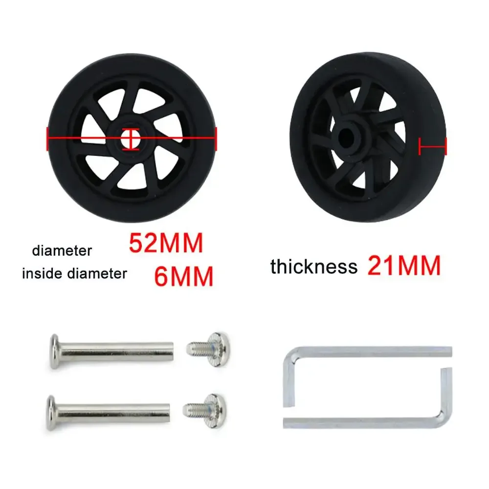 roues de remplacement pour valise à roulettes, accessoires universels, multi-taille, 1 pièce