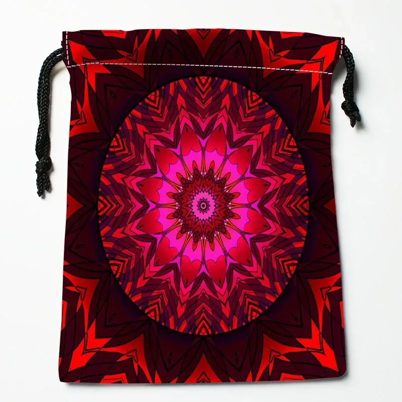 sacs à main à motif de mandala personnalisé, sacoches cadeaux imprimés, poudres de voyage, rangement de vêtements, trousse de maquillage, 18x22cm
