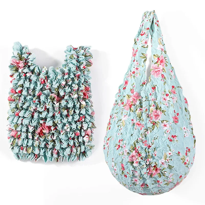 nouveau sac fourre-tout élastique réutilisable mini 1 pièce, grande capacité, sac à bandoulière portable, sac de rangement