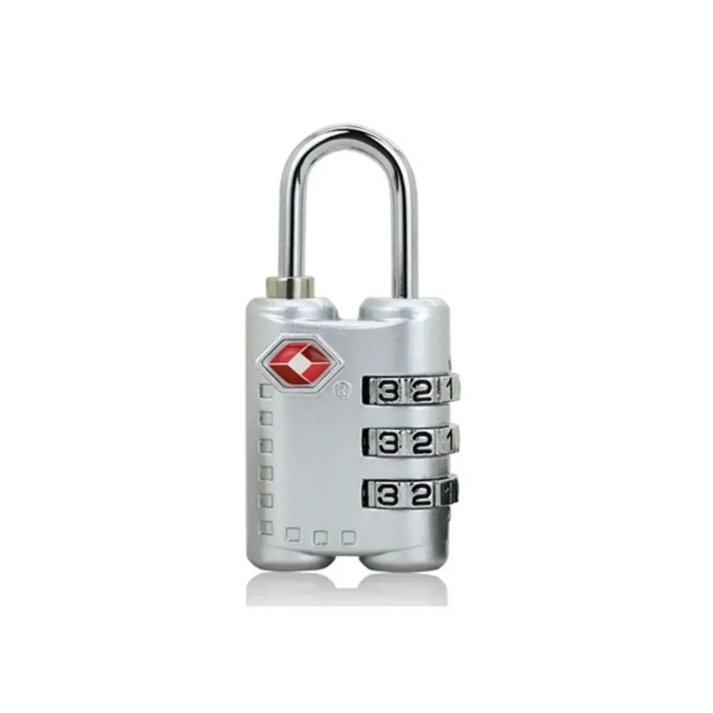 cadenas de bagages portable haute sécurité avec câble, cadenas à code douanier intelligent, cadenas à combinaison tsa avec câble en acier