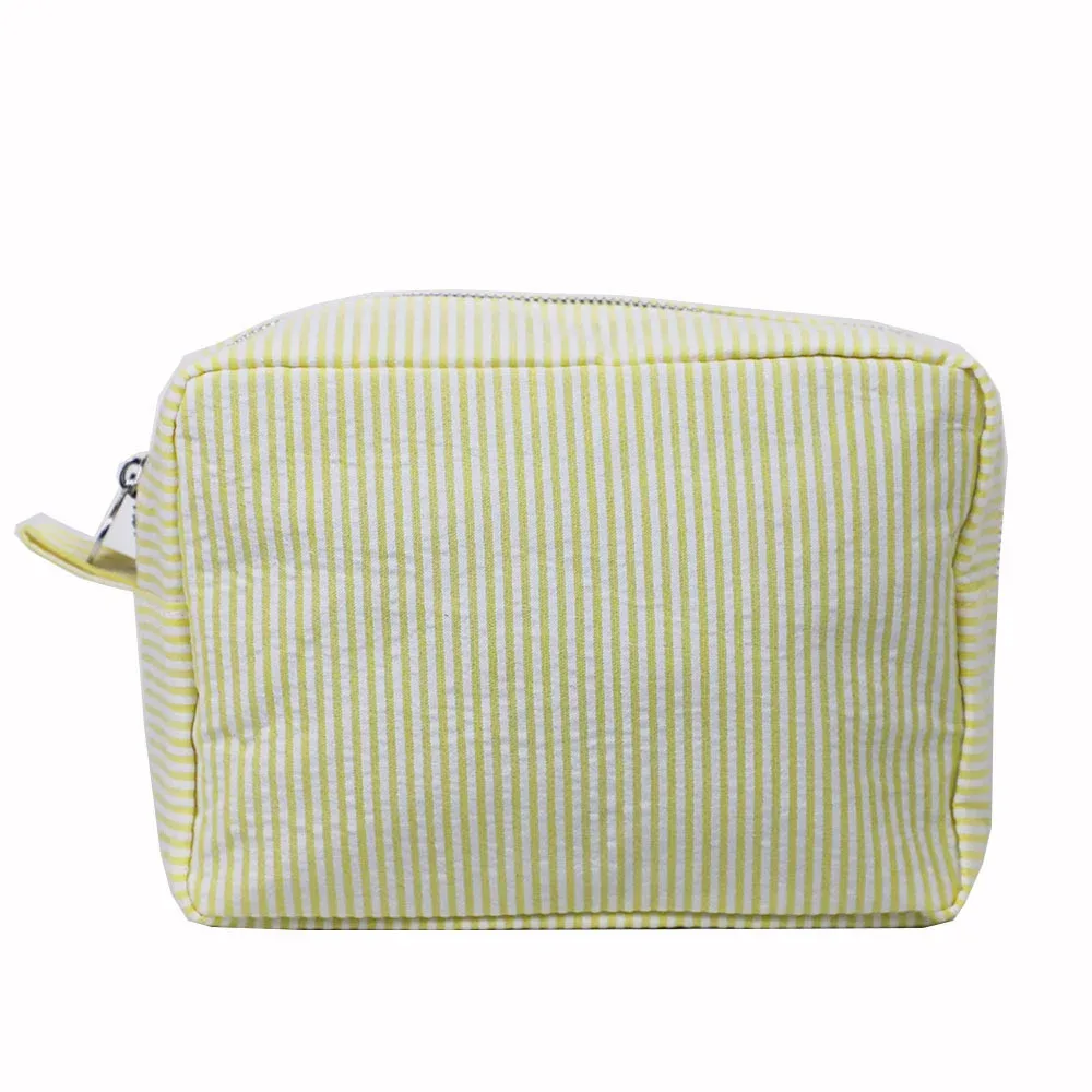trousse à cosmétiques avec nom personnalisé, cadeau d'anniversaire pour femme, trousse de toilette de voyage, sac cadeau de mariée en coton avec nom brodé