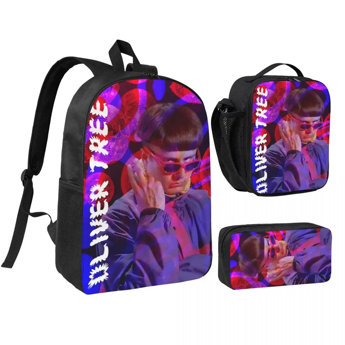sac à dos commémoratif rip oliver tree pour adolescents, sac à dos pour ordinateur portable, sac à déjeuner, trousse à crayons, 3 pièces/ensemble
