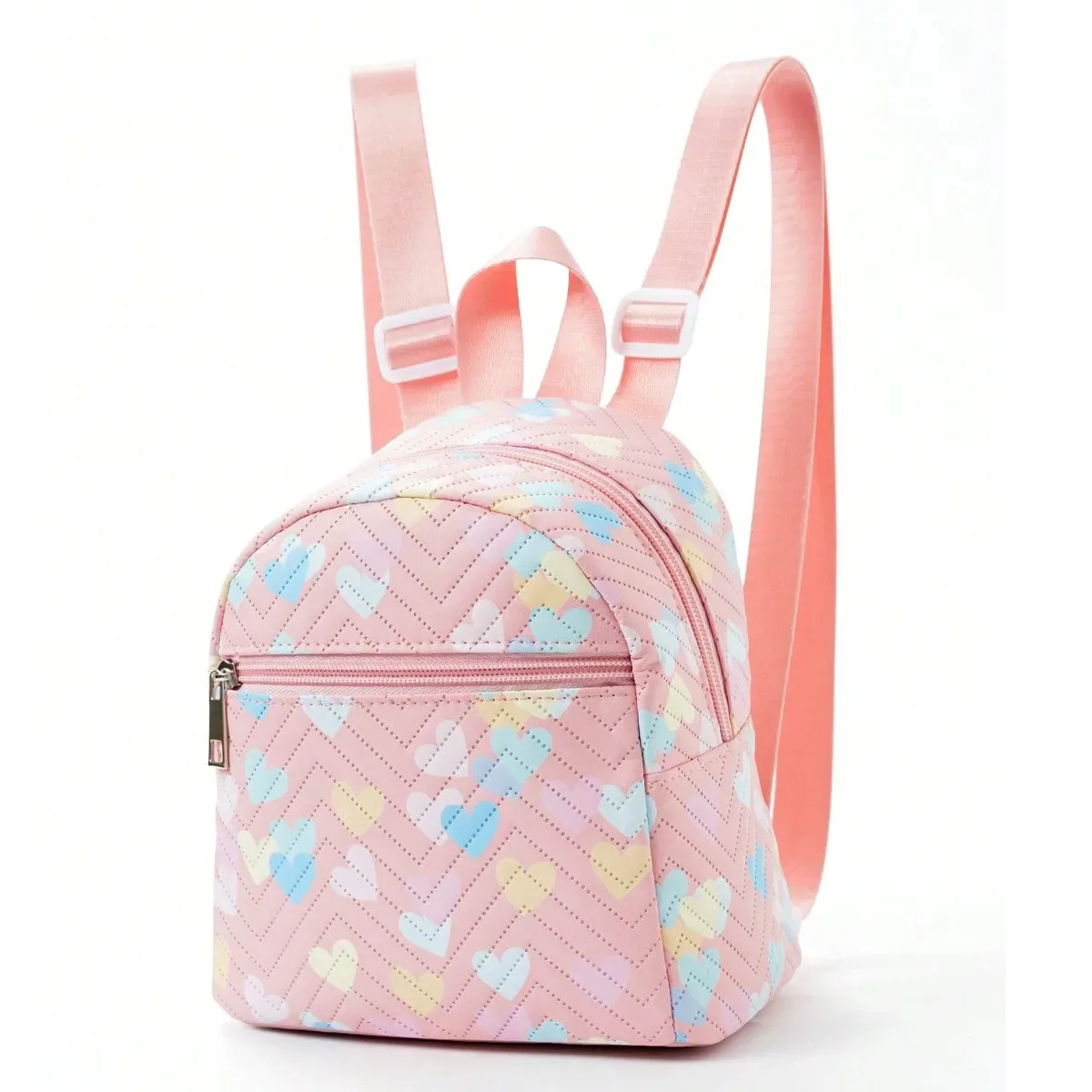 commerce extérieur transfrontalier vente chaude sac à dos femmes arc-en-ciel multicolore pu matelassé mini sac à dos mode loisirs haut de gamme sc