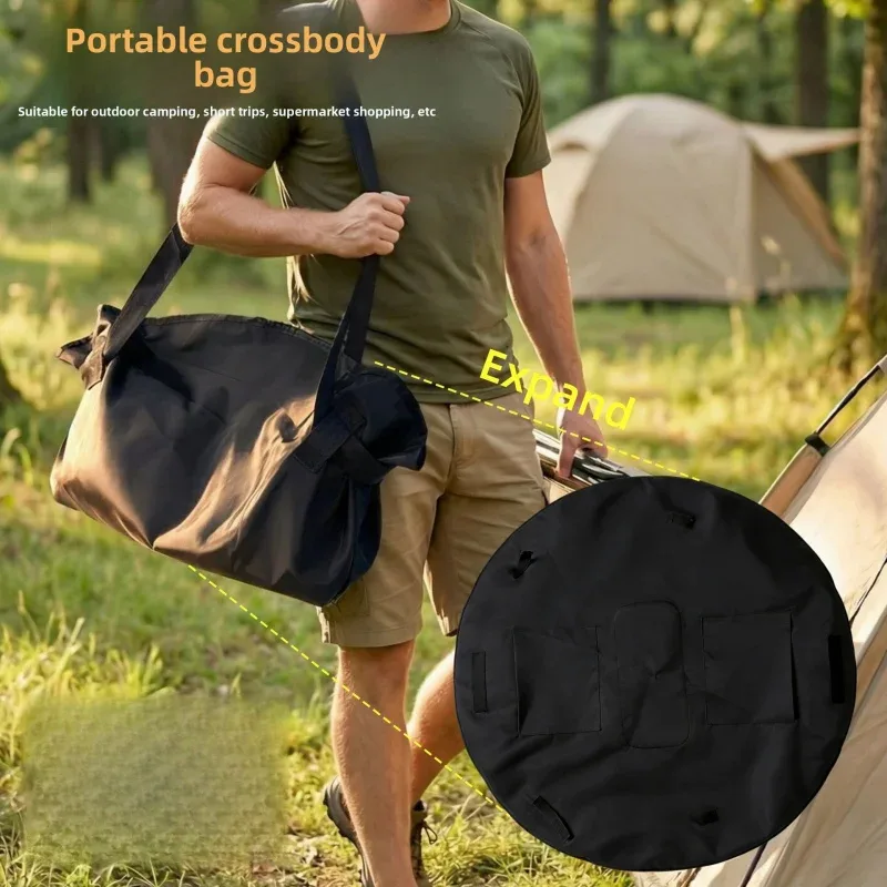 sac de rangement pour voyage et camping, sac bandoulière, sac à bandoulière de grande capacité, sac de sport léger, sac fourre-tout élégant et simple