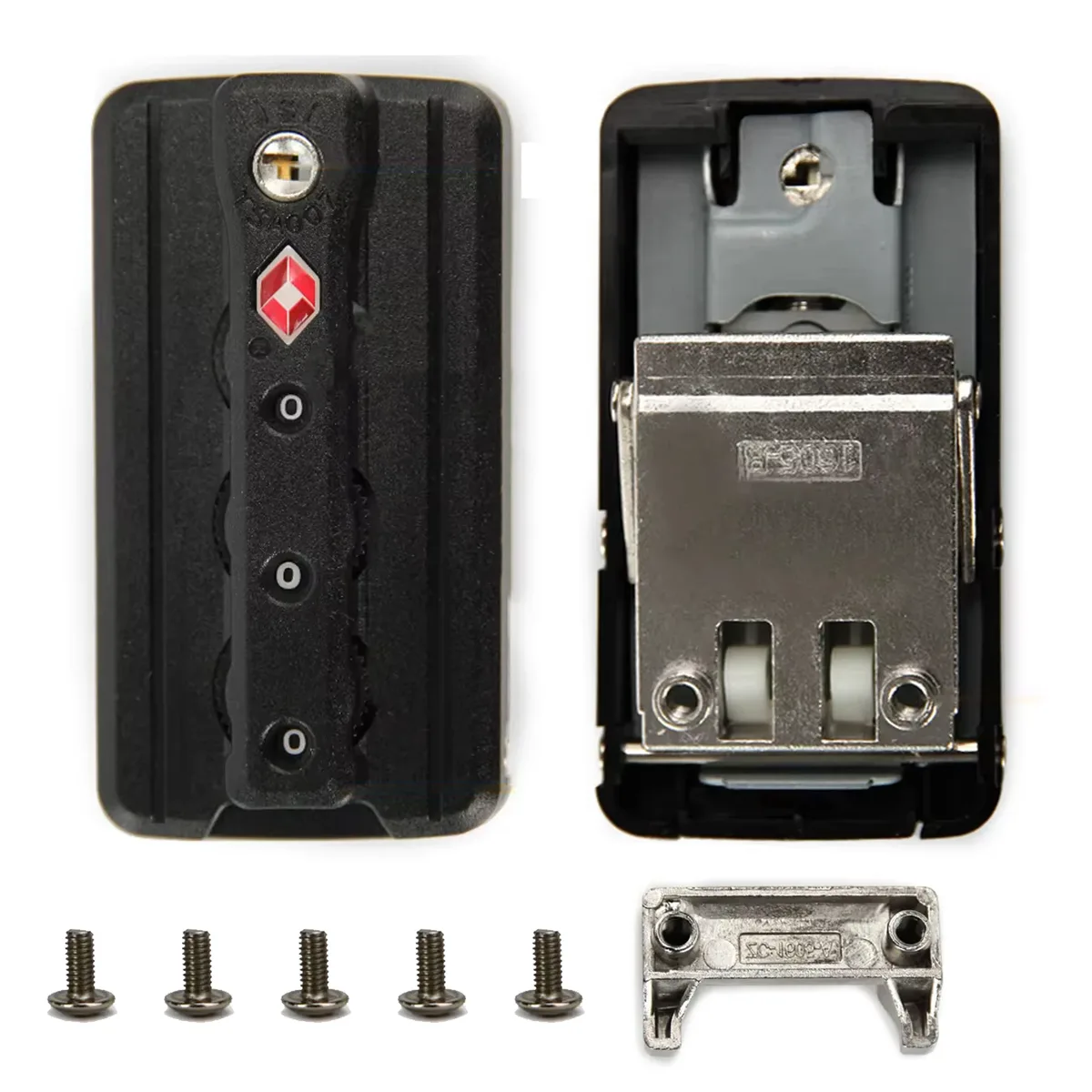 Serrure de bagages TSA, 1/2 pièces, verrouillage par mot de passe polyvalent et sûr, antivol, serrure à combinaison à 3 chiffres pour valise de voyage