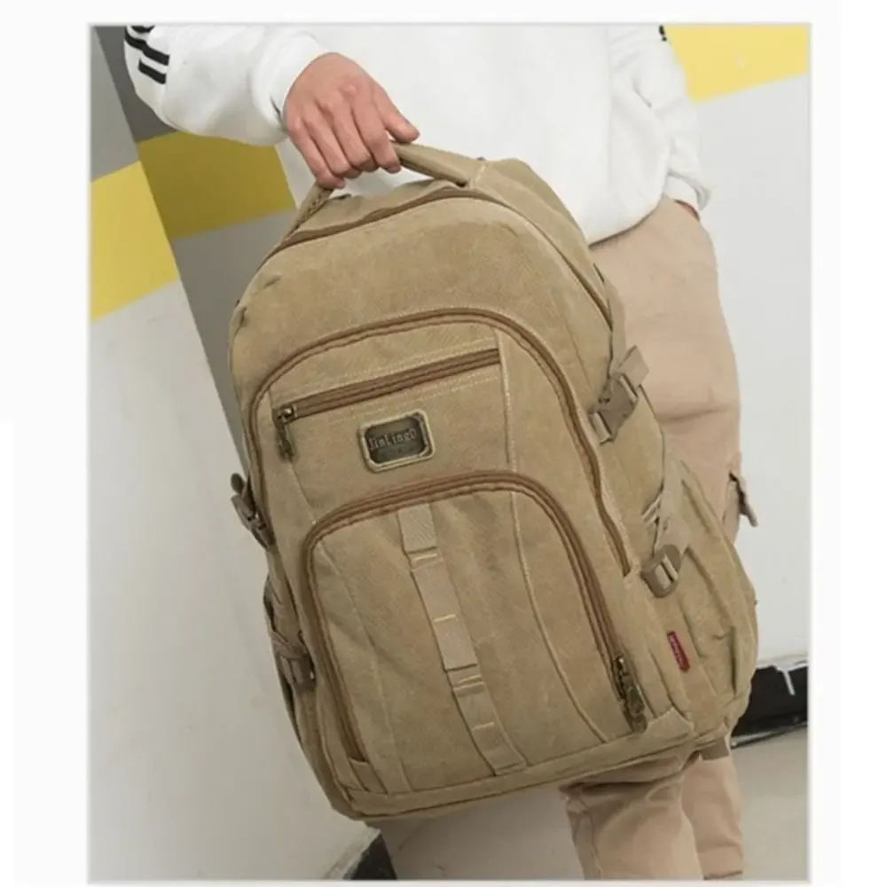 sac à dos de voyage de haute qualité, grande capacité, 50l, sac d'école épaissi, résistant à l'usure, sac à bandoulière pour hommes, extérieur