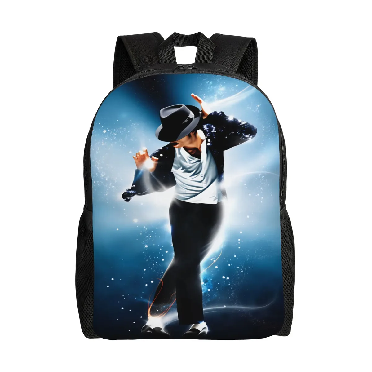 michael mj sac à dos unisexe respirant en polyester, sacs d'école amusants, sac à dos de voyage design