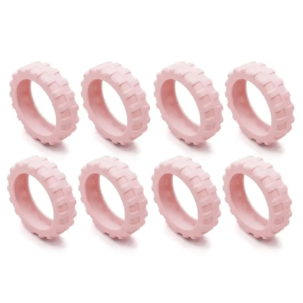 8 pièces/ensemble de protections de roulettes de valise en silicone pour voyage, silencieuses, réduisant l'usure des roues, couvre-roulettes pour valise, pièces d'essieu.