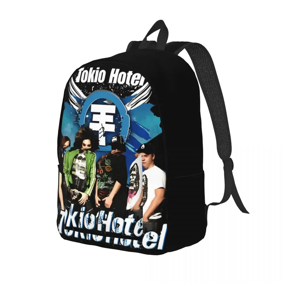 tokio hotel merch tokio hotel logo sac à dos pour hommes femmes mode lycée travail sac à dos rock band collège toile sacs sport