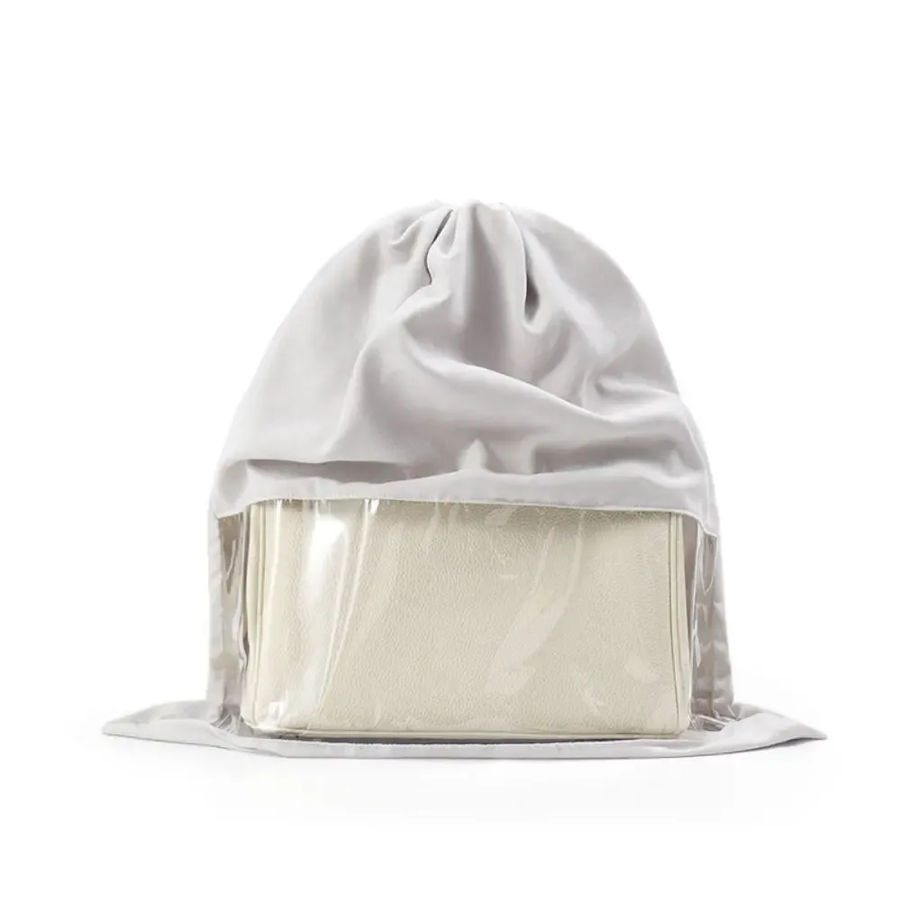 sac à cosmétiques en tissu avec cordon de serrage, sac de rangement anti-poussière