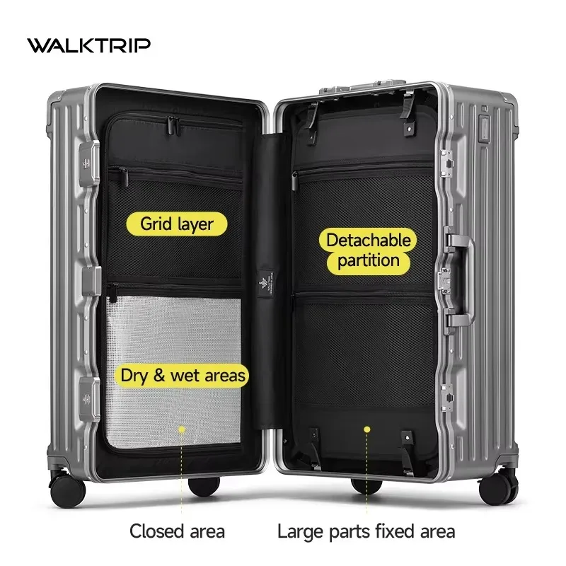 valise à roulettes de grande capacité de 30 pouces, valise rigide en pc pour femmes, valise de voyage pour hommes avec cadre en aluminium, serrure tsa
