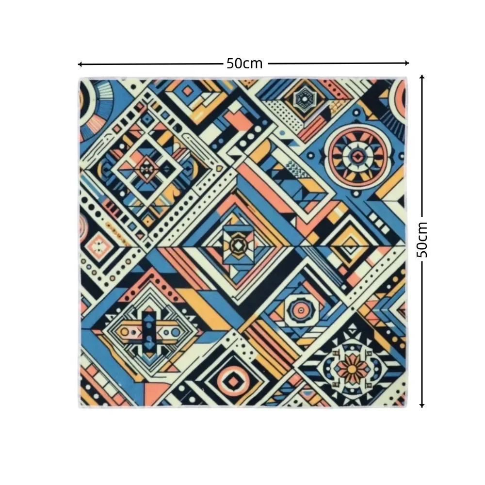 tissu de protection d'objectif pliable et auto-adhésif, 50x50cm, enveloppe de protection d'appareil photo, cent patchs en tissu carré, sac de rangement de cosmétiques