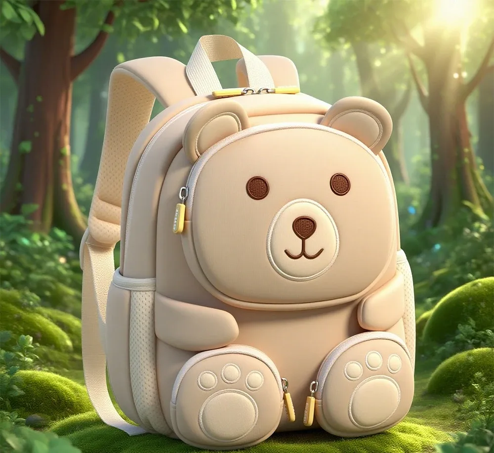 sac à dos enfant 3d en forme d'ours pour garçons et filles, mignon, pour activités de plein air, rangement de collations et jouets, sac à dos léger pour la maternelle