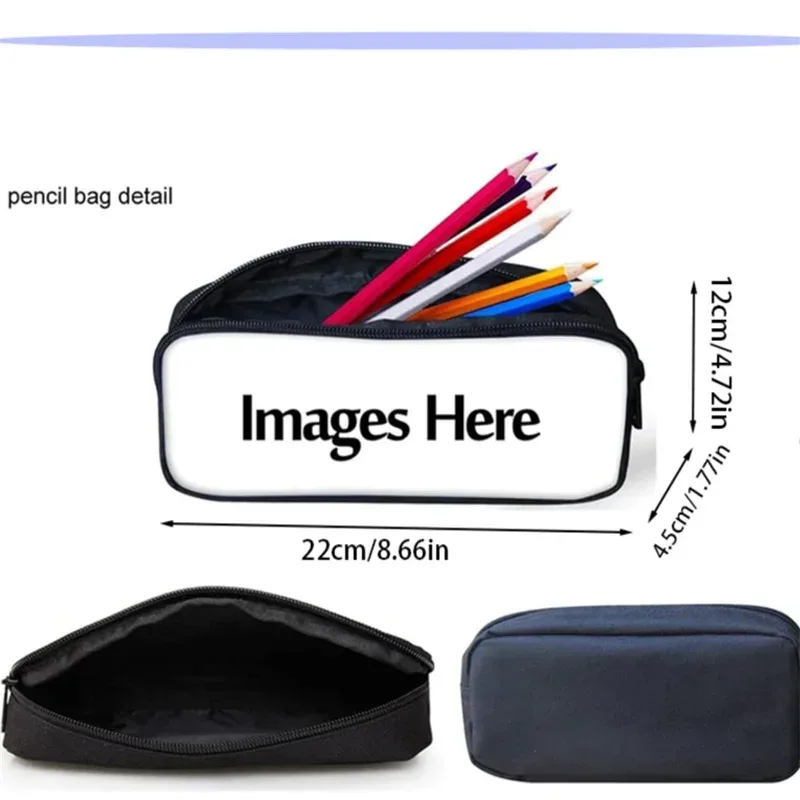 gorjuss santoro sacs à crayons pour enfant, sacs à crayons d'école pour enfants cerveau de dessin animé pour filles, grande et simple trousse à crayons pour enfants