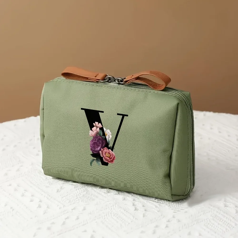 sac de rangement multifonctionnel 1 pièce, trousse de maquillage à la mode pour femmes, trousse de toilette de voyage portable adaptée aux voyages d'affaires et aux voyages