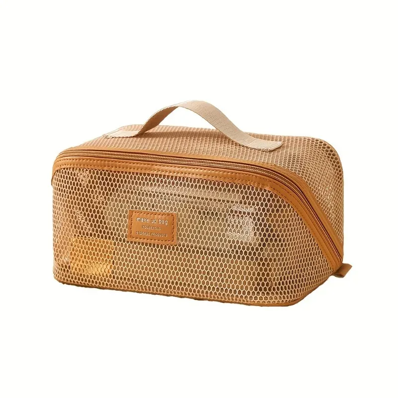 organisateur de maquillage trousse de toilette féminine sac trousse de maquillage pochette de rangement boîte de luxe pour dame, sac à cosmétiques, sac de rangement pour voyage zip