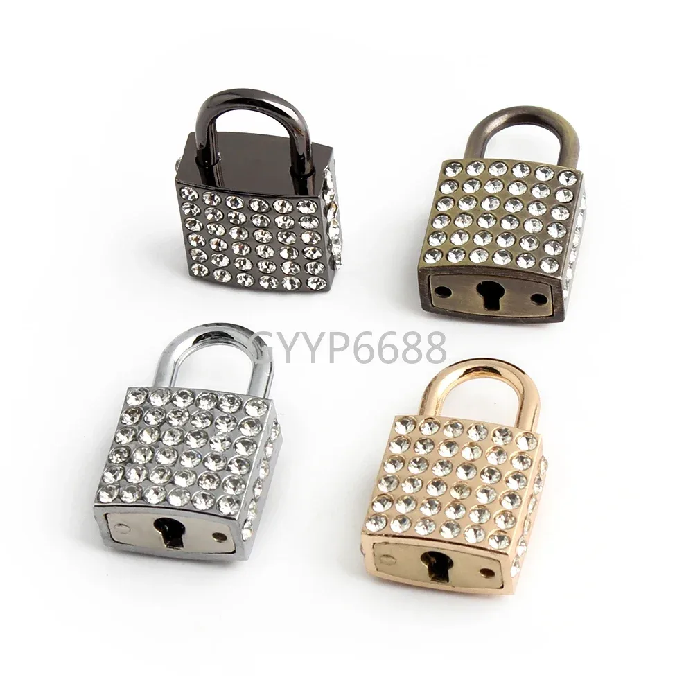 serrure à clé en métal biscuits pour hommes et femmes, sacs à main, bijoux punk, cadenas, accessoires décoratifs, 2 ensembles, 5 ensembles, 10 ensembles, 23x37mm