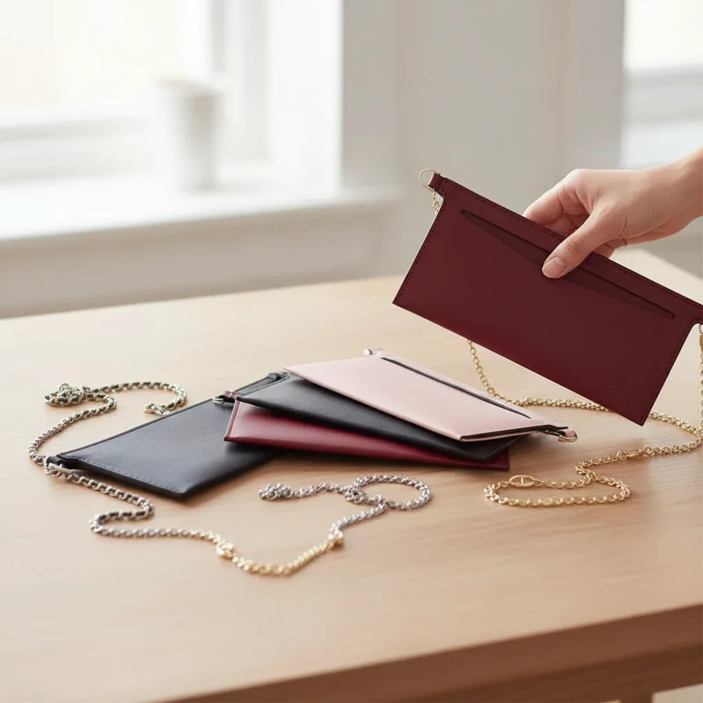 1 pièce insert de sac à main en cuir souple avec anneaux en d, insert de portefeuille en pu pour sac à bandoulière, organisateur d'insert de sac à main pour femme